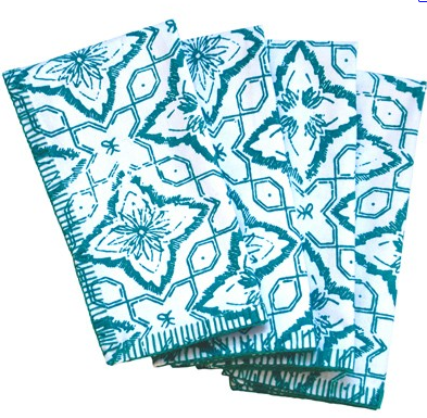 Use napkins with summerworthy patterns like coral or shells 